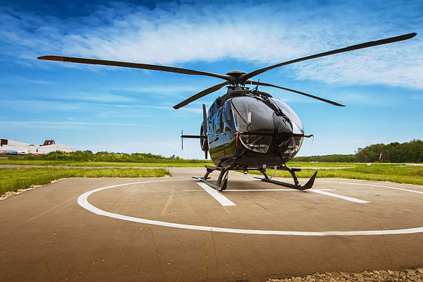 Luxury helicopter interior